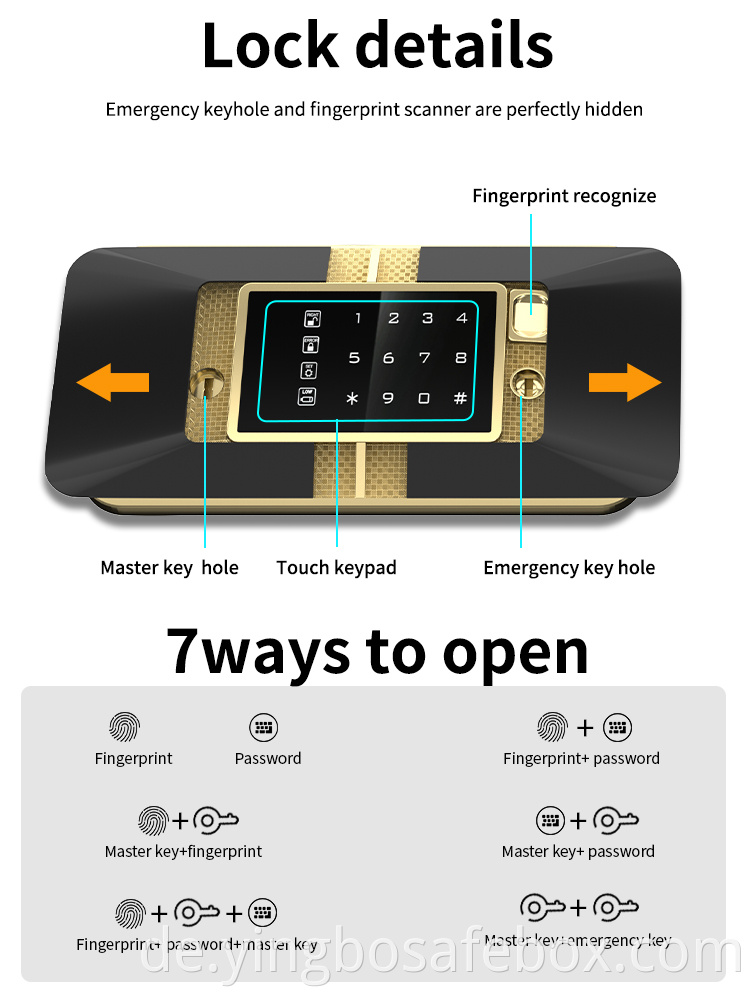 modern fingerprint safes